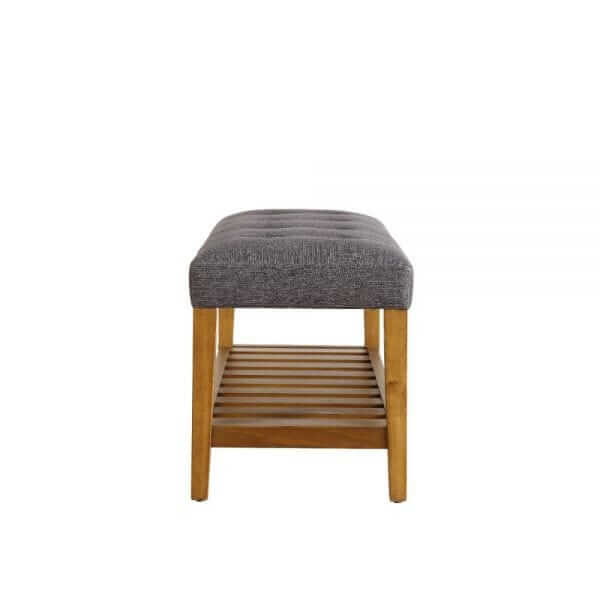 ACME Charla Grey and Oak Bench 96686