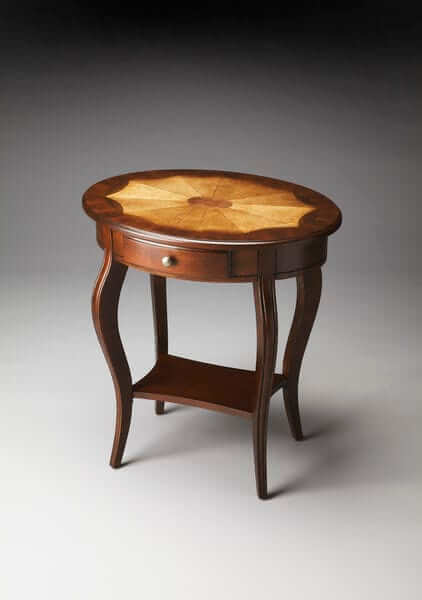 Butler Specialty Dark Brown Jeanette Cherry Oval Accent Table 532024