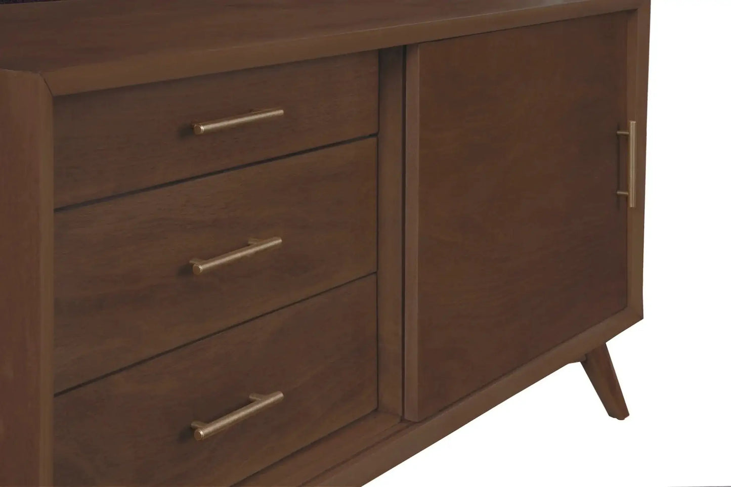 Alpine Furniture Walnut Flynn Small TV Console 966WAL-15