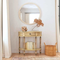 Butler Specialty Mozart Beige Console Table with Open Lower Shelf 667424