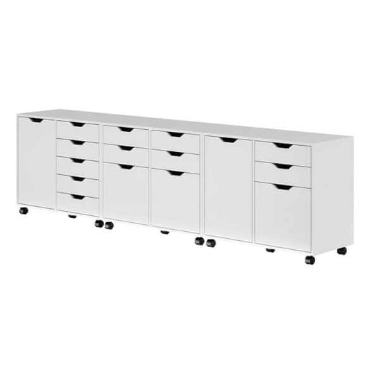 Winsome Halifax 3-Pc White Cabinet Set with File Drawer 10361
