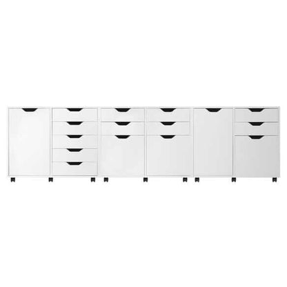 Winsome Halifax 3-Pc White Cabinet Set with File Drawer 10361
