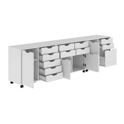 Winsome Halifax 3-Pc White Cabinet Set with File Drawer 10361