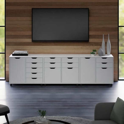 Winsome Halifax 3-Pc White Cabinet Set with File Drawer 10361