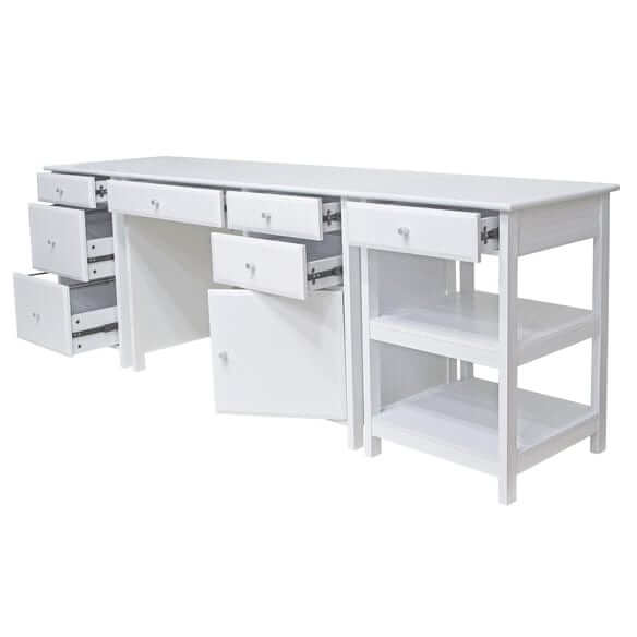 Winsome Delta 3-Pc Home White Office Desk Set 10387