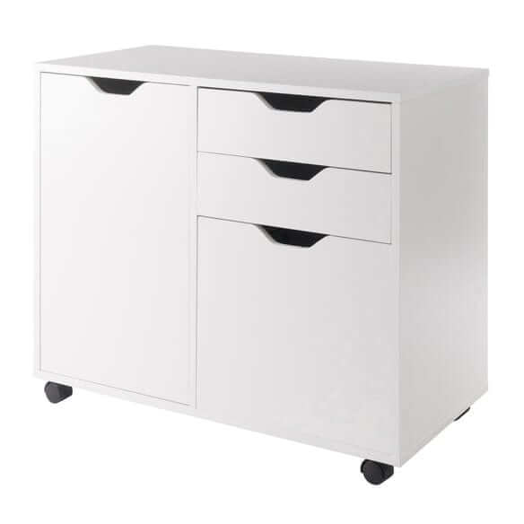 Winsome Halifax 5-Drawer White Mobile Cabinet 10431