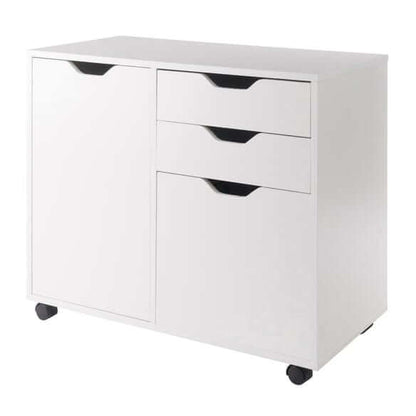 Winsome Halifax 5-Drawer White Mobile Cabinet 10431