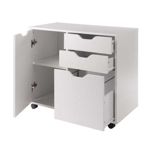 Winsome Halifax 5-Drawer White Mobile Cabinet 10431