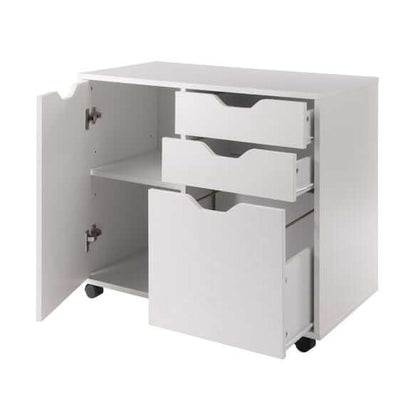 Winsome Halifax 5-Drawer White Mobile Cabinet 10431