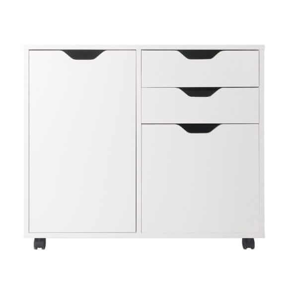Winsome Halifax 5-Drawer White Mobile Cabinet 10431