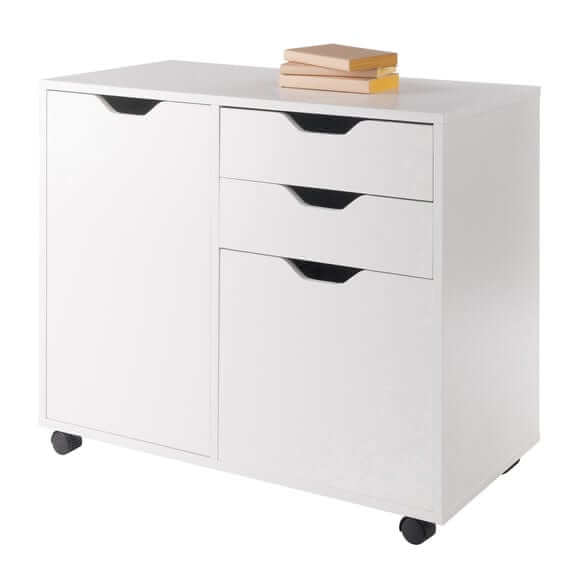Winsome Halifax 5-Drawer White Mobile Cabinet 10431
