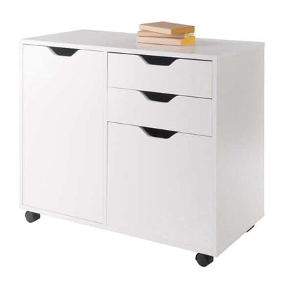 Winsome Halifax 5-Drawer White Mobile Cabinet 10431