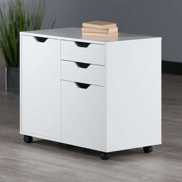 Winsome Halifax 5-Drawer White Mobile Cabinet 10431