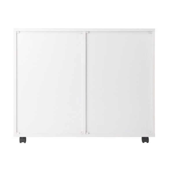 Winsome Halifax 2-Door, 4-Drawer White Mobile Cabinet 10622