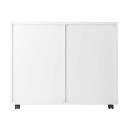 Winsome Halifax 2-Door, 4-Drawer White Mobile Cabinet 10622