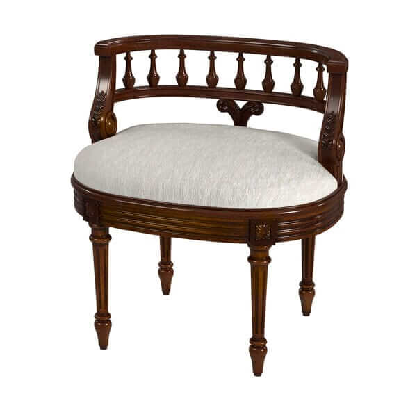 Butler Specialty Hathaway Medium Brown Vanity Seat 1218011