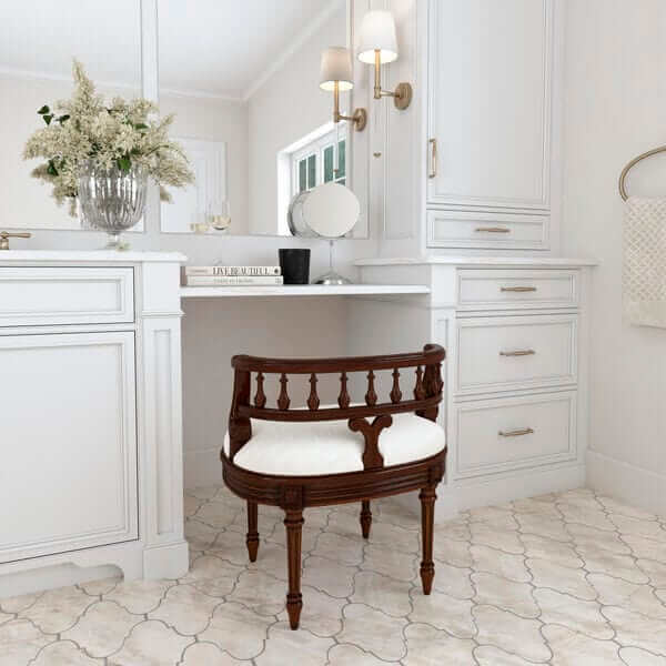 Butler Specialty Hathaway Medium Brown Vanity Seat 1218011