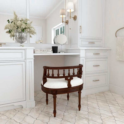 Butler Specialty Hathaway Medium Brown Vanity Seat 1218011