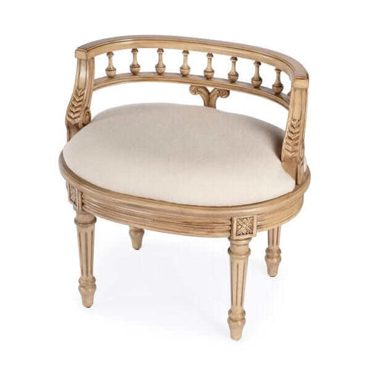 Butler Specialty Hathaway Beige Traditional Vanity Seat 1218424