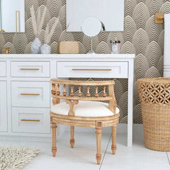 Butler Specialty Hathaway Beige Traditional Vanity Seat 1218424