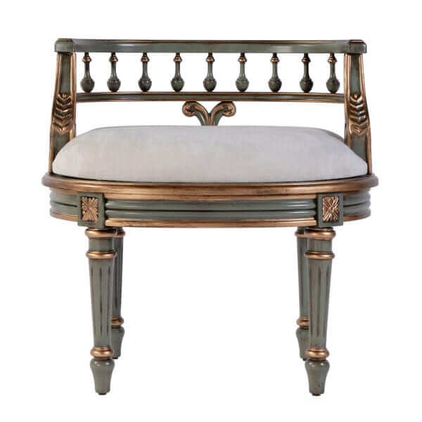 Butler Specialty Hathaway Pastel Green Vanity Seat 1218482