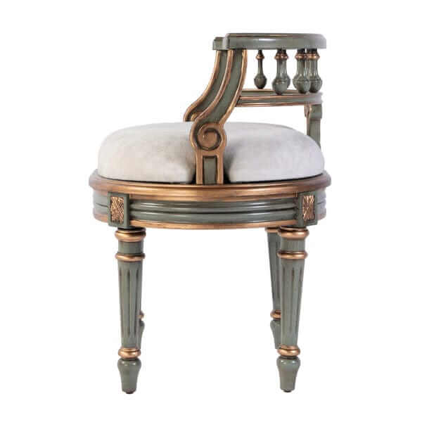 Butler Specialty Hathaway Pastel Green Vanity Seat 1218482