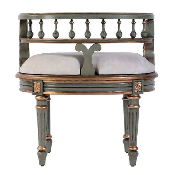 Butler Specialty Hathaway Pastel Green Vanity Seat 1218482