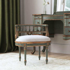 Butler Specialty Hathaway Pastel Green Vanity Seat 1218482