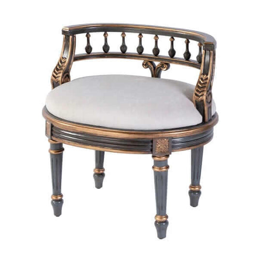 Butler Specialty Hathaway Pastel Blue Vanity Seat, Pastel Blue 1218483