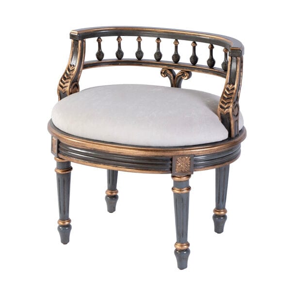 Butler Specialty Hathaway Pastel Blue Vanity Seat, Pastel Blue 1218483