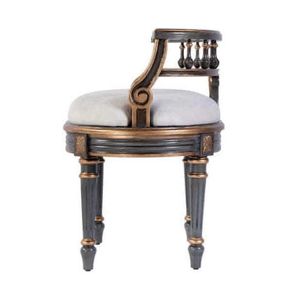 Butler Specialty Hathaway Pastel Blue Vanity Seat, Pastel Blue 1218483