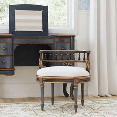 Butler Specialty Hathaway Pastel Blue Vanity Seat, Pastel Blue 1218483