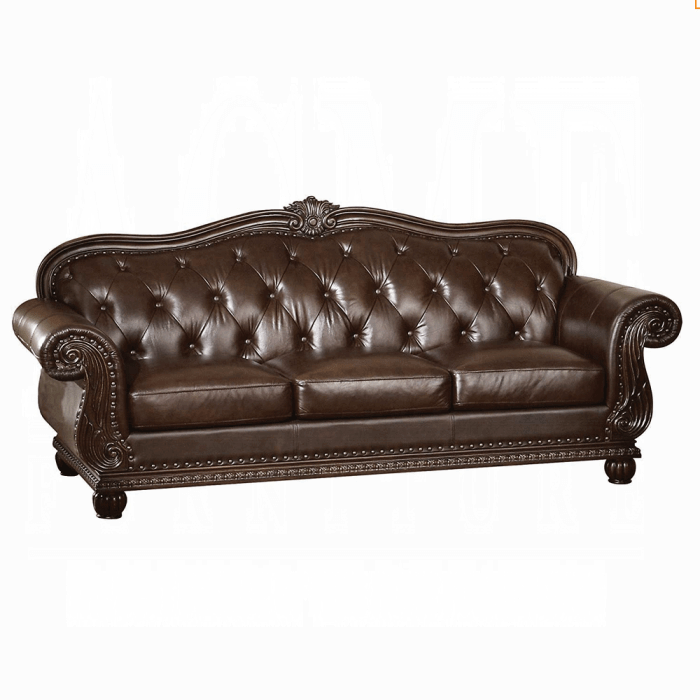 ACME Anondale Espresso Top Grain Leather Sofa 15030