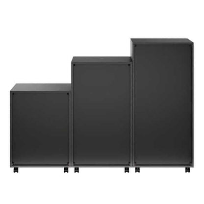 Winsome Halifax 3-Pc Black Multi-Drawer Storage Cabinet Set 20395