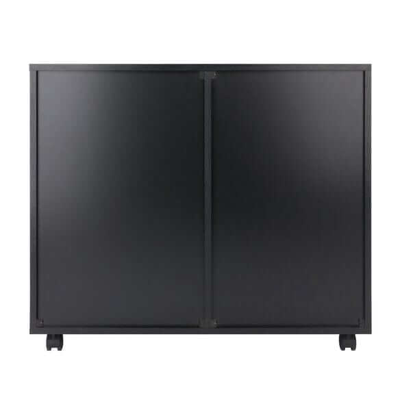 Winsome Halifax 2-Section Black Mobile Filing Cabinet 20431