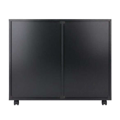 Winsome Halifax 2-Section Black Mobile Filing Cabinet 20431