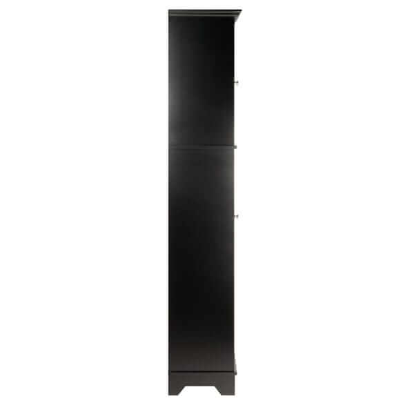 Winsome Wyatt Blk & Chocolate 3-Pc Storage Cabinet w/ 2 Foldable Baskets 20618