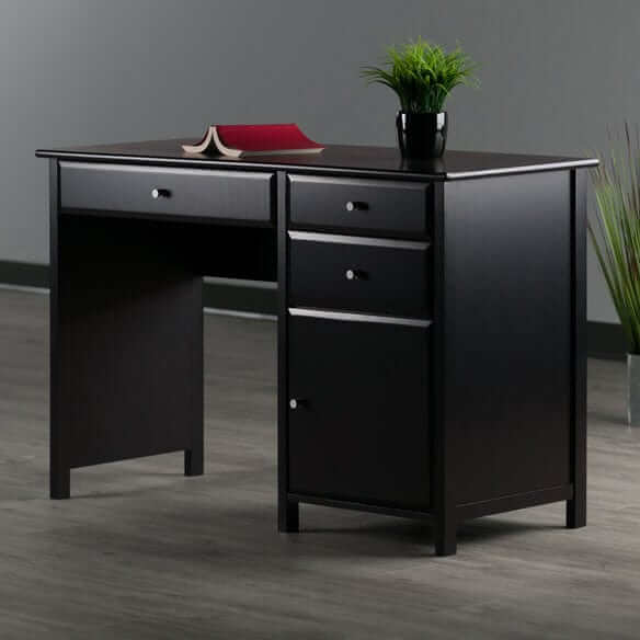 Winsome Delta Home Office Black Writing Desk 22147