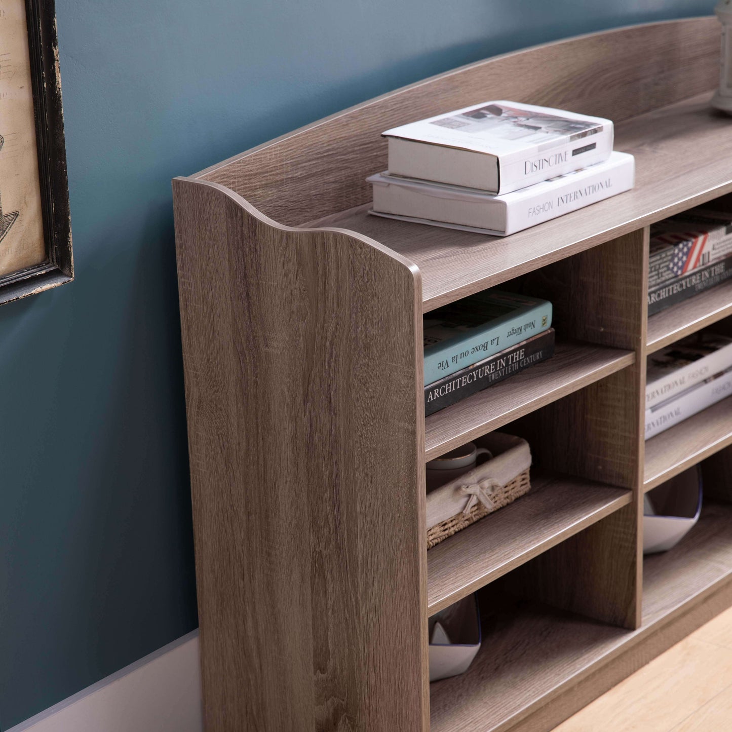 ID International Dark Taupe Shoe Entry Bench 223077