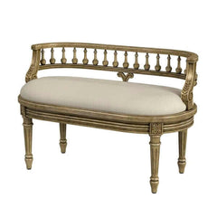 Butler Specialty Hathaway Beige Upholstered & Wd Accent Bench 2625424