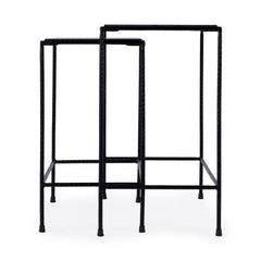 Butler Specialty BLK Carrera Outdoor Set of 2 Rectangular Nesting Tables 2870437