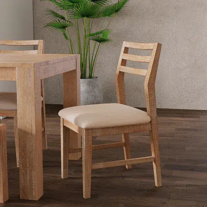Alpine Furniture Weathered Natural Aiden Set of 2 Side Chairs 3348-02