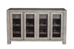 Alpine Furniture Gray & Black Fallon Solid Pine Sideboard 3394-04