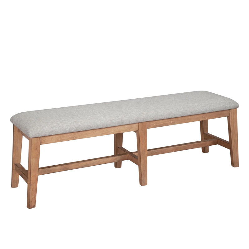 Alpine Furniture Olejo Natural Solid Pine Dining Bench 3426-03