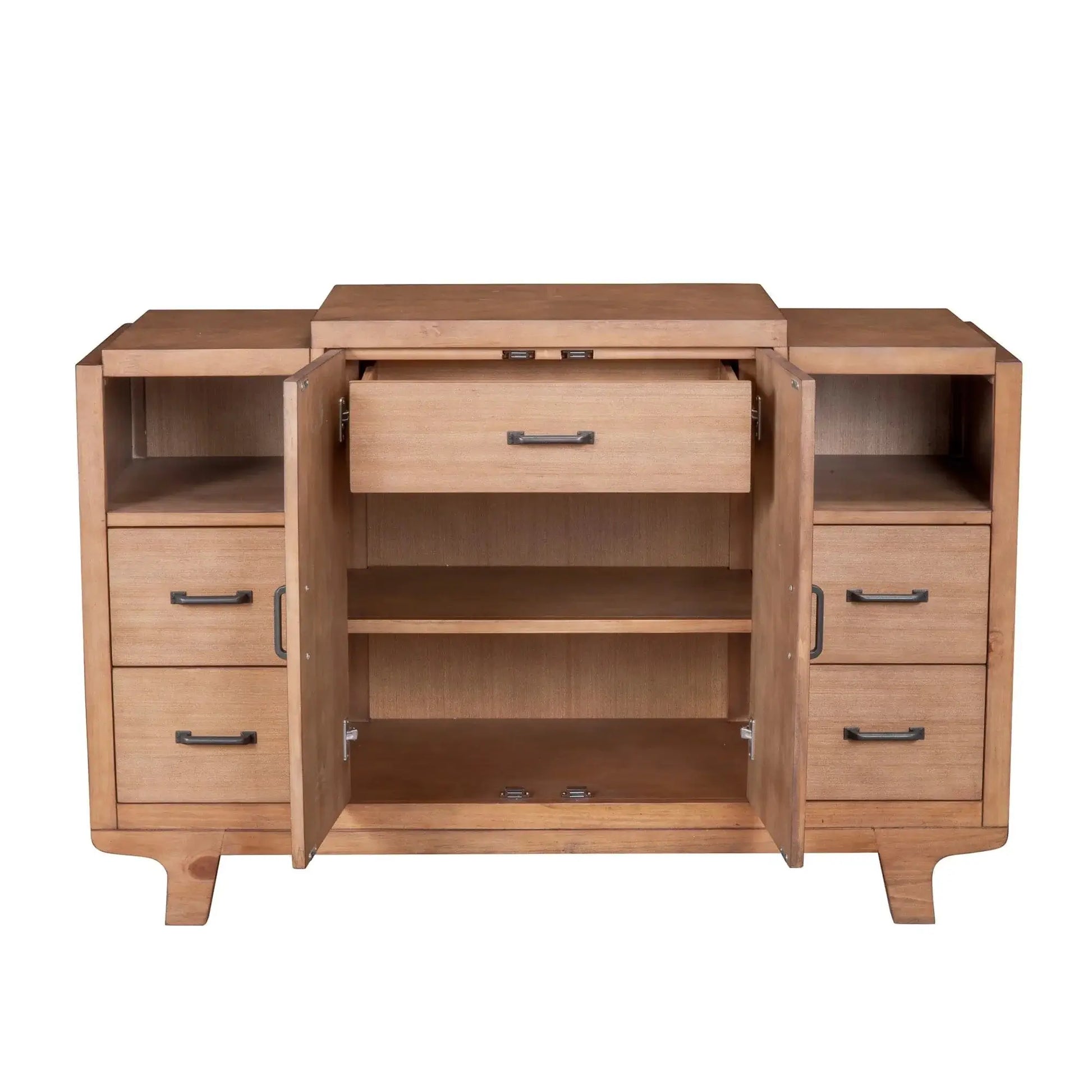 Alpine Furniture Olejo Natural Solid Pine Sideboard 3426-06
