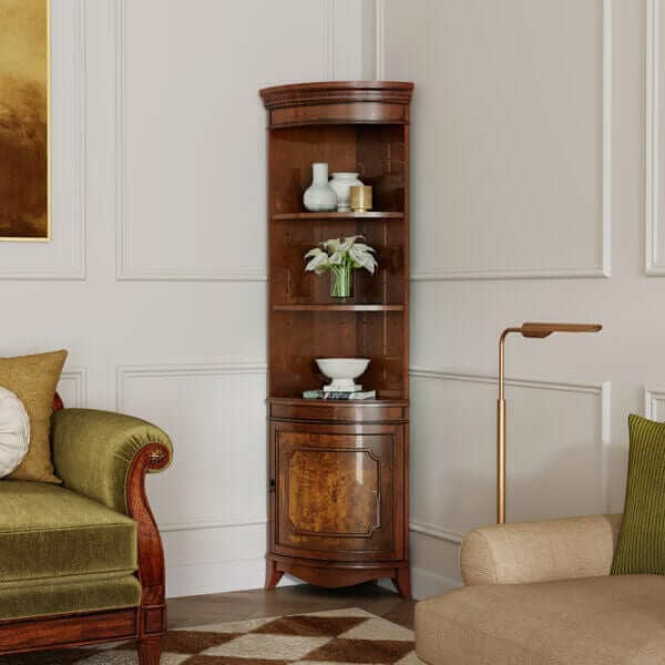 Butler Specialty Medium Brown Dowling Olive Ash Corner Cabinet 3621101