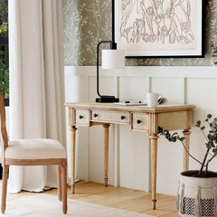 Butler Specialty Edmund 38" Beige Writing Desk with Storage 3746424