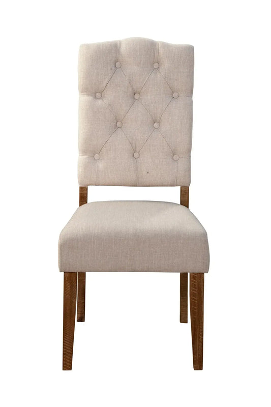 Alpine Furniture Newberry Medium Brown Set of 2 Wood Side Chairs 4068-02