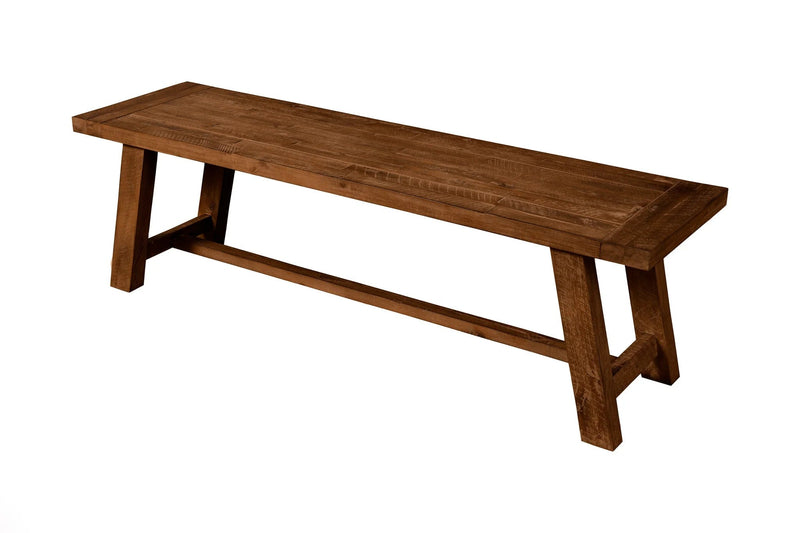 Alpine Furniture Newberry Medium Brown Wood Dining Bench 4068-03