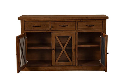 Alpine Furniture Newberry Medium Brown Wood Sideboard 4068-06